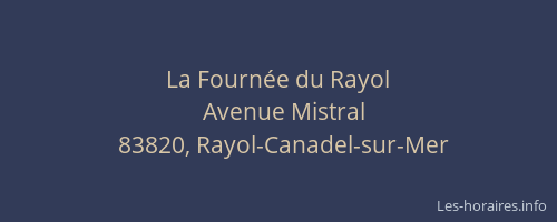La Fournée du Rayol
