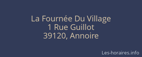 La Fournée Du Village