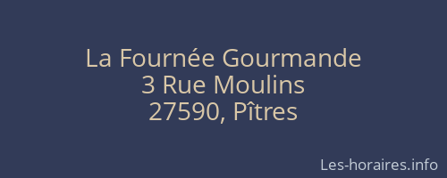 La Fournée Gourmande