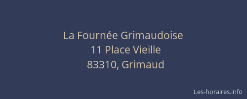 La Fournée Grimaudoise