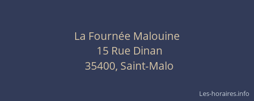 La Fournée Malouine