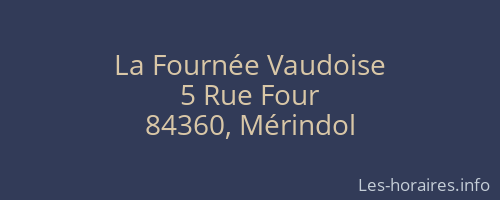 La Fournée Vaudoise