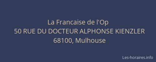 La Francaise de l'Op
