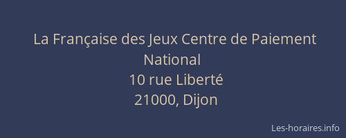 La Française des Jeux Centre de Paiement National