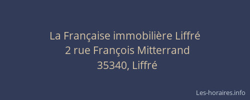 La Française immobilière Liffré