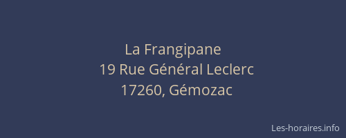 La Frangipane
