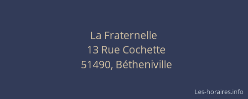 La Fraternelle