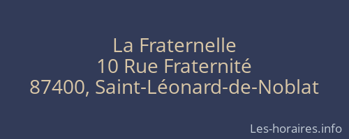 La Fraternelle