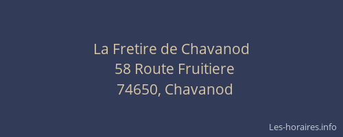 La Fretire de Chavanod