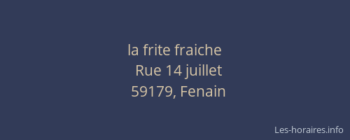 la frite fraiche