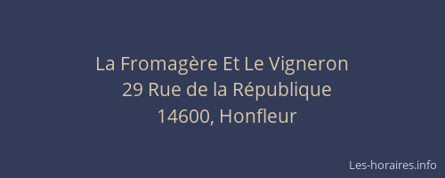 La Fromagère Et Le Vigneron