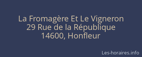 La Fromagère Et Le Vigneron