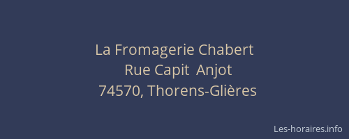 La Fromagerie Chabert