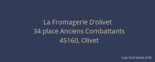 La Fromagerie D'olivet