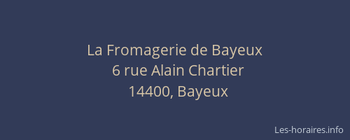 La Fromagerie de Bayeux