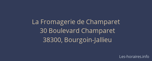 La Fromagerie de Champaret