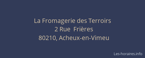 La Fromagerie des Terroirs