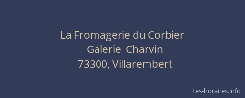 La Fromagerie du Corbier