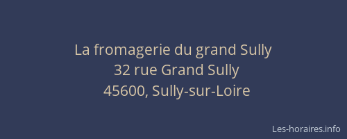 La fromagerie du grand Sully