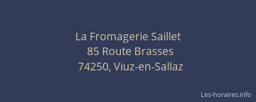 La Fromagerie Saillet