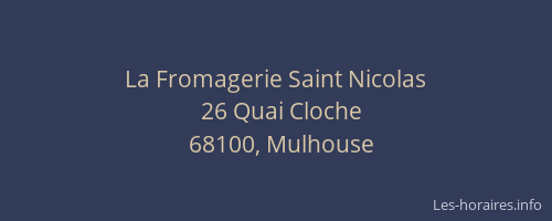 La Fromagerie Saint Nicolas