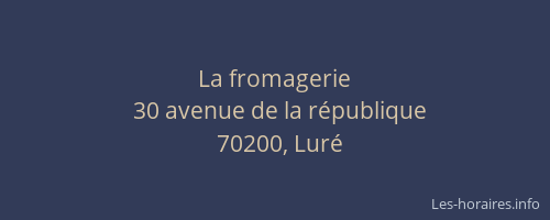 La fromagerie