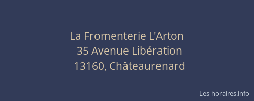 La Fromenterie L'Arton