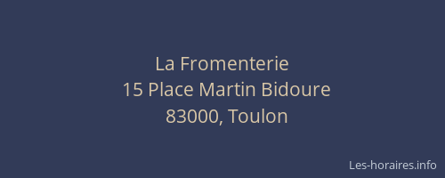 La Fromenterie