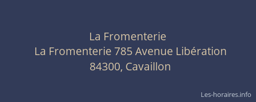 La Fromenterie