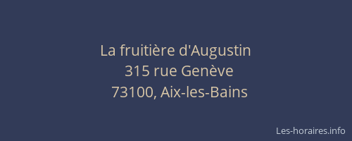 La fruitière d'Augustin
