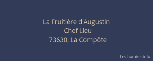 La Fruitière d'Augustin