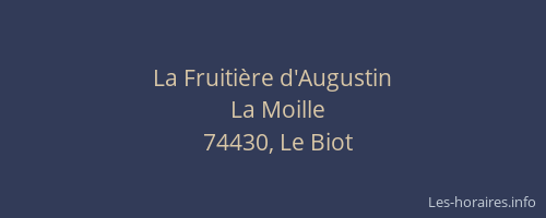 La Fruiti&egrave;re d'Augustin