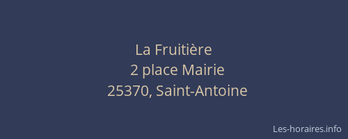 La Fruiti&egrave;re