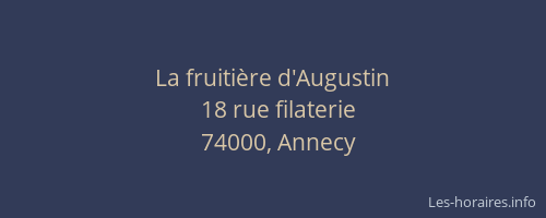 La fruitière d'Augustin