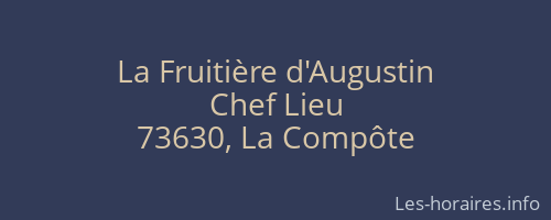 La Fruitière d'Augustin