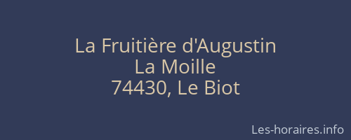 La Fruitière d'Augustin