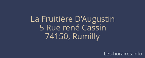 La Fruitière D'Augustin