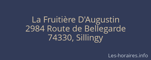 La Fruitière D'Augustin