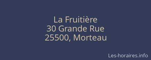 La Fruitière