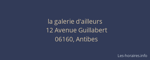 la galerie d'ailleurs
