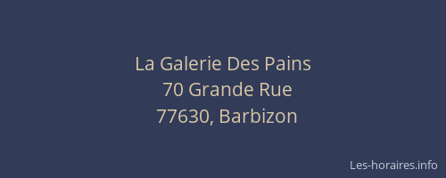 La Galerie Des Pains