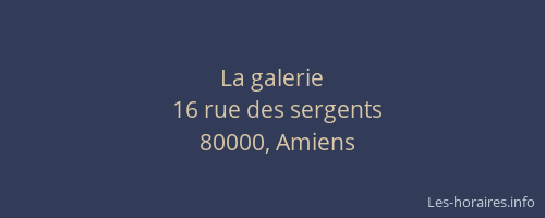 La galerie