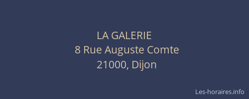 LA GALERIE