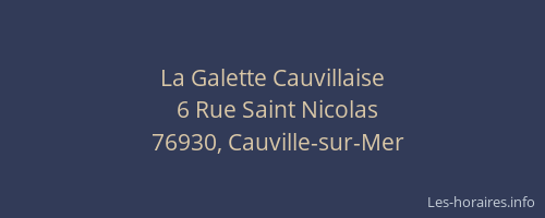 La Galette Cauvillaise
