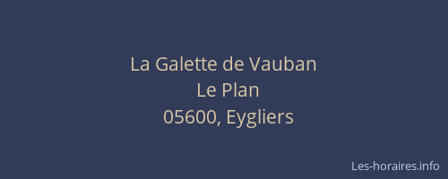La Galette de Vauban