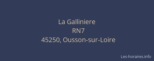 La Galliniere