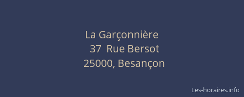 La Garçonnière