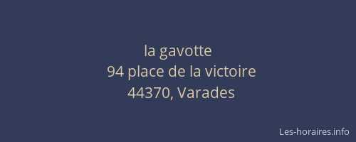 la gavotte