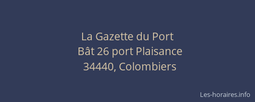 La Gazette du Port
