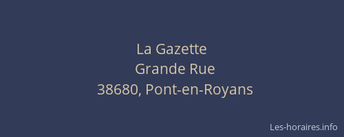 La Gazette